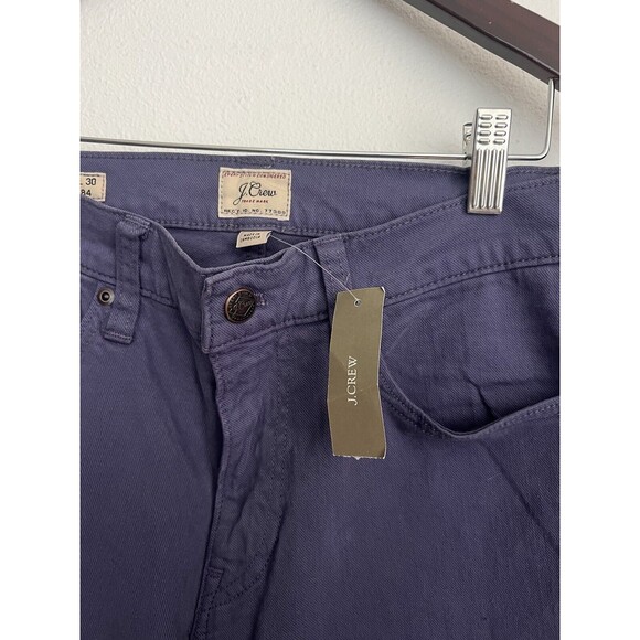 NWT J. Crew Size 30/30 484 Slim-fit garment-dyed five-pocket pant In Dusty Navy - Picture 5 of 10